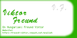 viktor freund business card